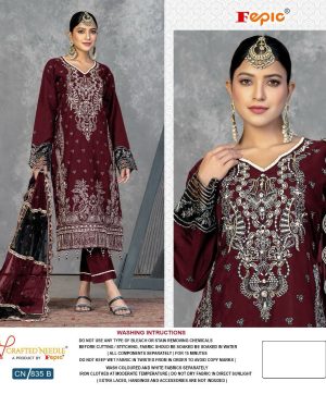 CRAFTED NEEDLE CN 835 B READYMADE SUITS BY FEPIC