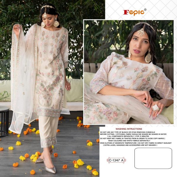 FEPIC C 1347 A ROSEMEEN PAKISTANI SUITS