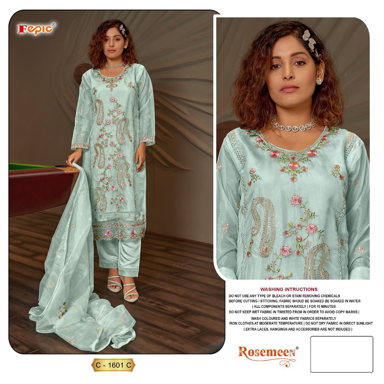 FEPIC C 1601 C ROSEMEEN PAKISTANI SUITS IN INDIA