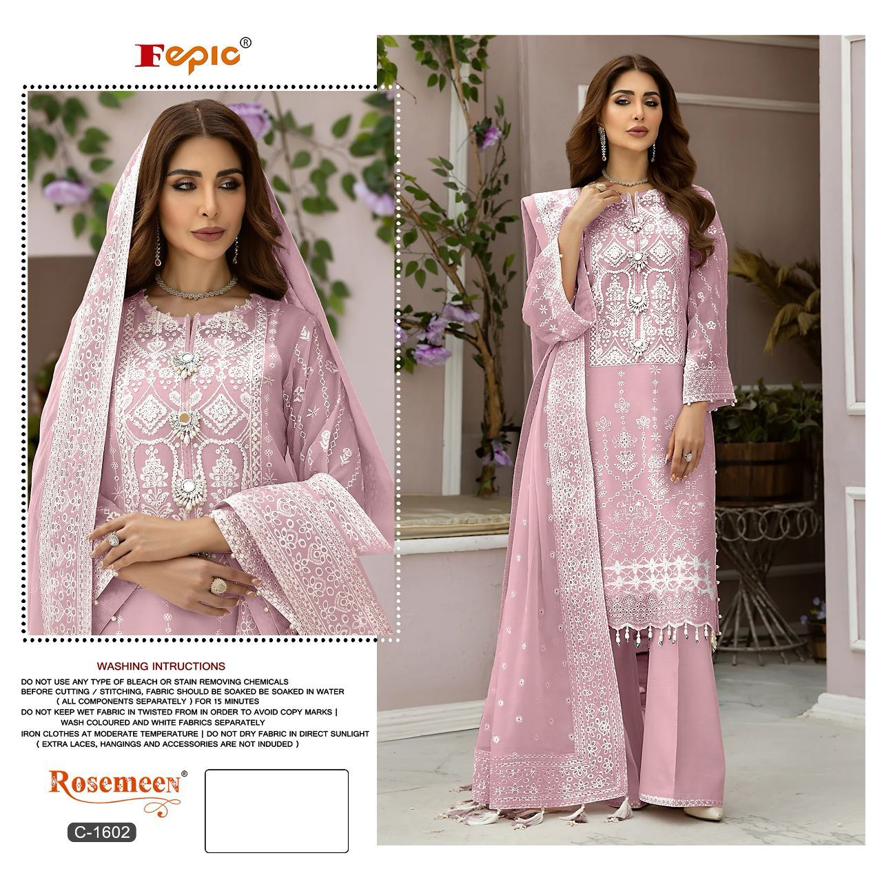 FEPIC C 1602 ROSEMEEN SERIES PAKISTANI SUITS IN INDIA