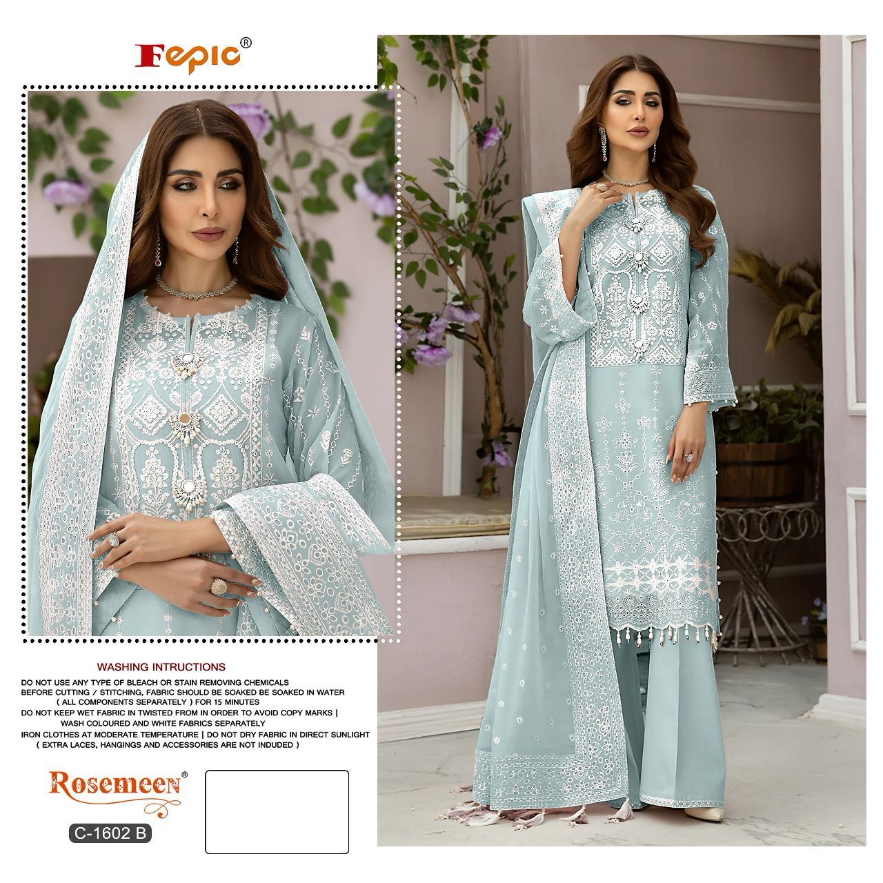 FEPIC C 1602 ROSEMEEN SERIES PAKISTANI SUITS IN INDIA