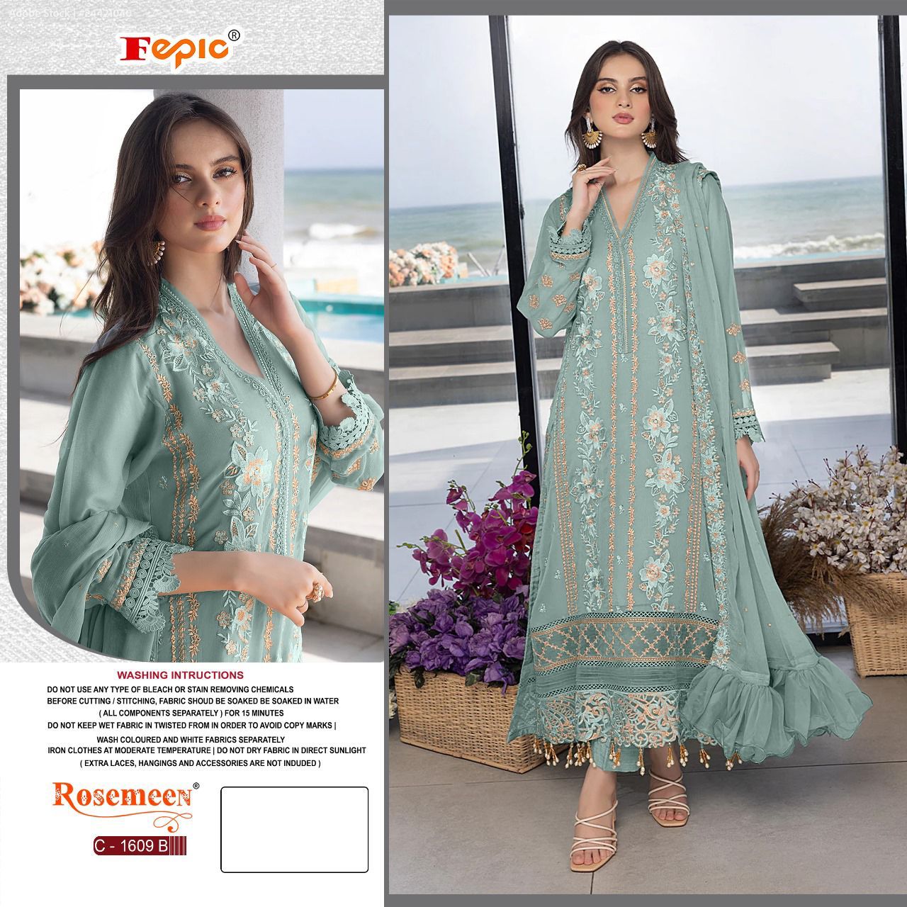 FEPIC C 1609 B ROSEMEEN SALWAR SUITS WHOLESALE