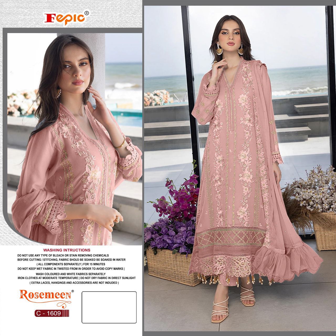 FEPIC C 1609 ROSEMEEN SALWAR SUITS WHOLESALE