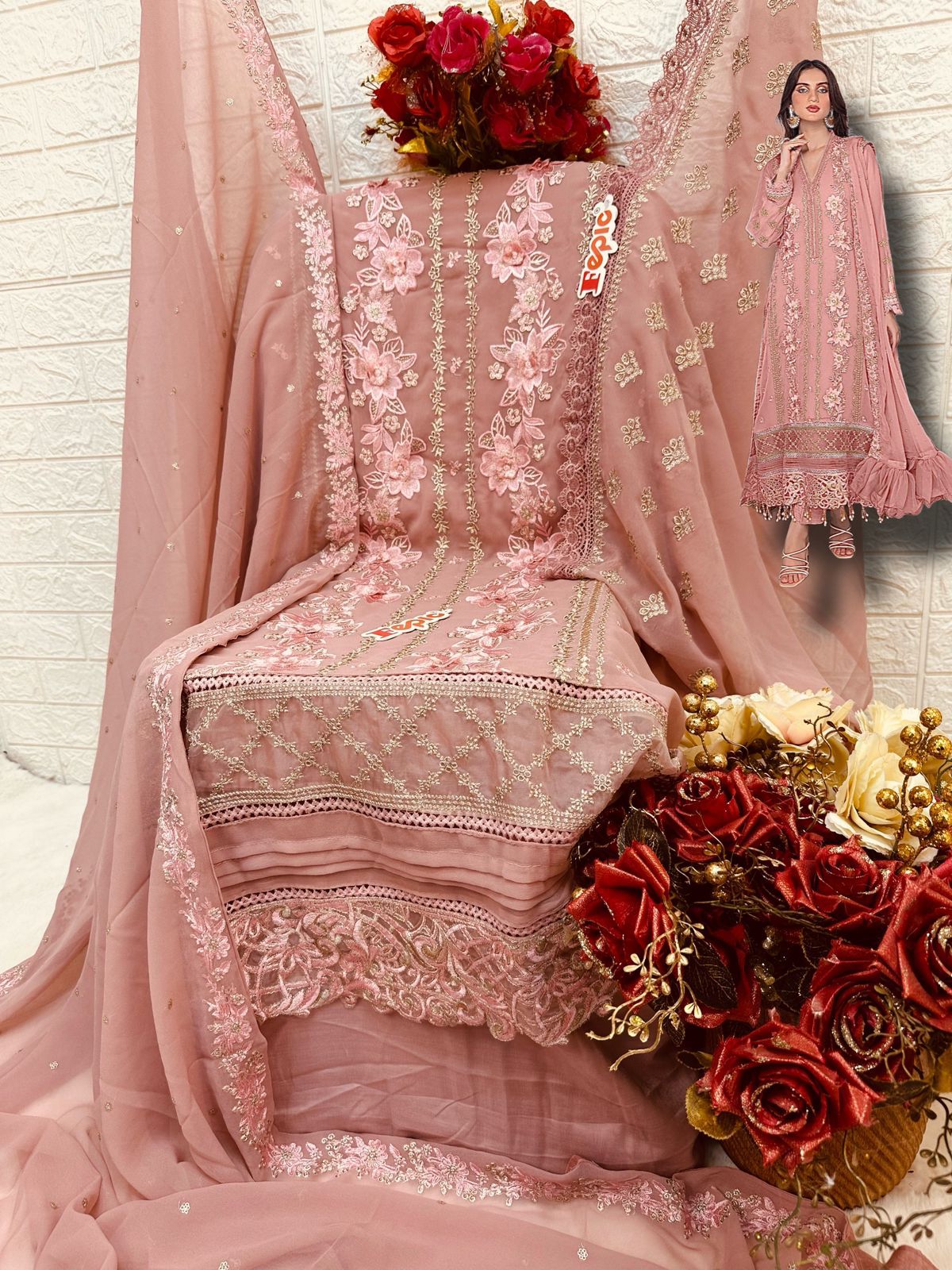 FEPIC C 1609 ROSEMEEN SALWAR SUITS WHOLESALE