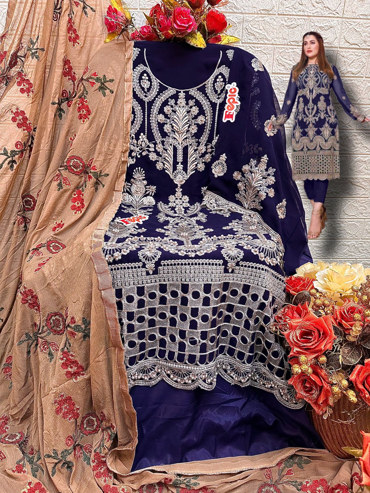 FEPIC D 5239 D ROSEMEEN PAKISTANI SUITS IN INDIA