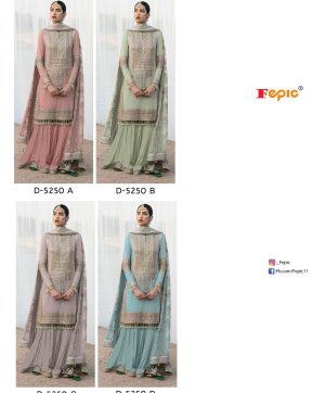 FEPIC D 5250 ROSEMEEN A TO D SALWAR SUITS