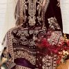 FEPIC V 17017 VELVET PAKIATANI SUITS IN INDIA