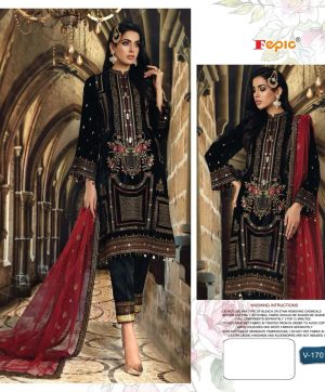 FEPIC V 17019 VELVET PAKISTANI SUITS IN INDIA