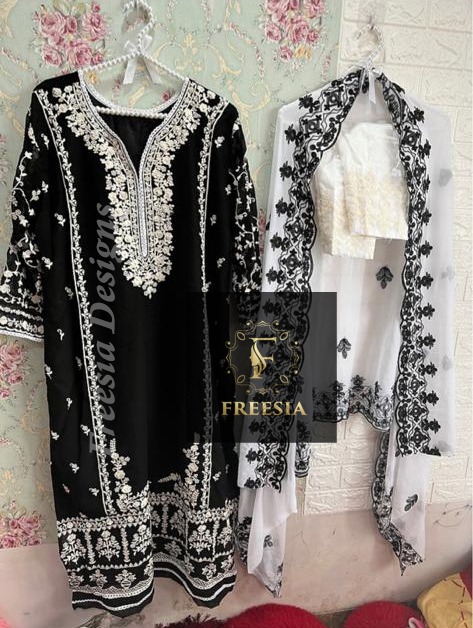 FREESIA DESIGNS NOOR BLACK SALWAR SUITS