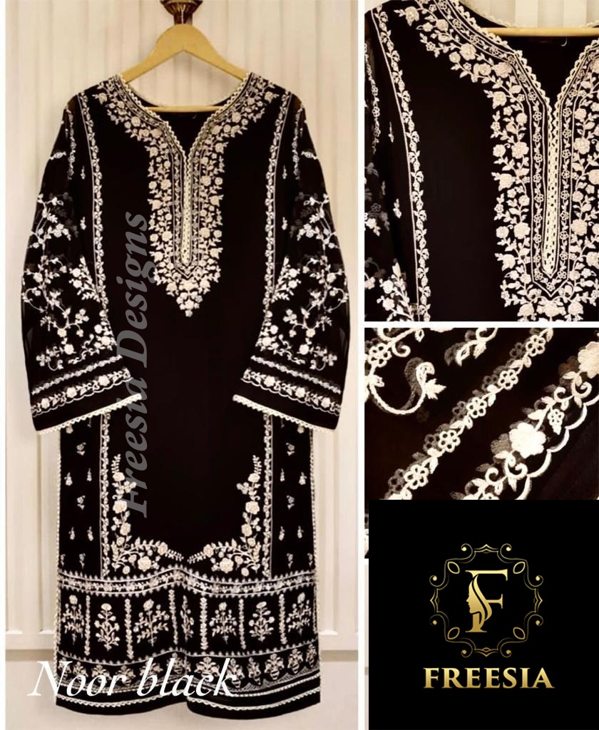 FREESIA DESIGNS NOOR BLACK SALWAR SUITS