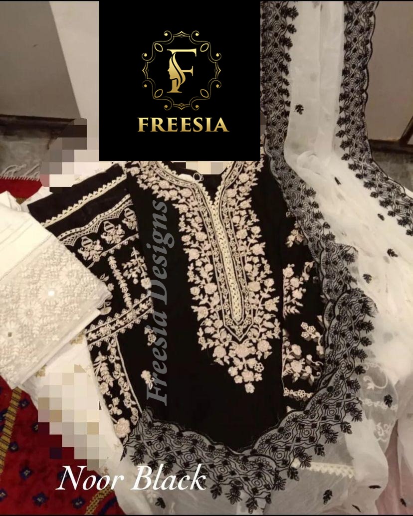 FREESIA DESIGNS NOOR BLACK SALWAR SUITS