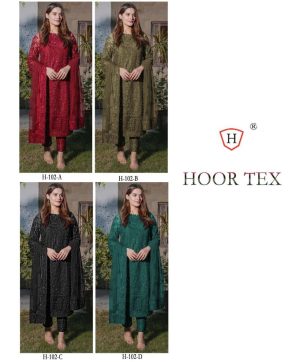 HOOR TEX H 102 A TO D PAKISTANI SUITS IN INDIA