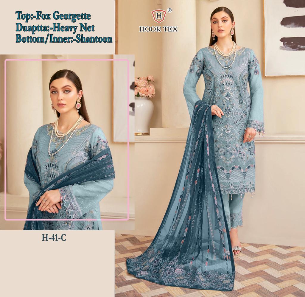 HOOR TEX H 41 C SALWAR SUITS WHOLESALE