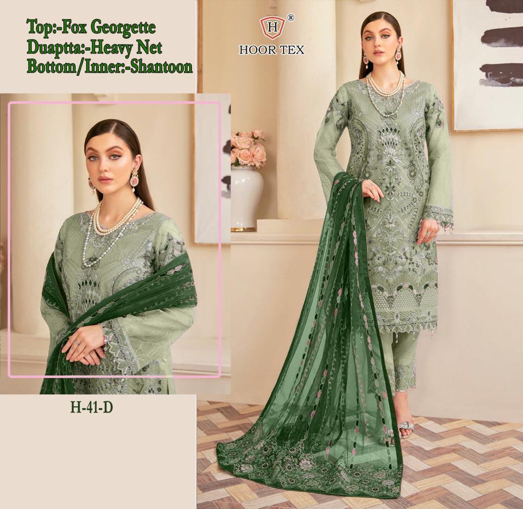 HOOR TEX H 41 D SALWAR SUITS WHOLESALE