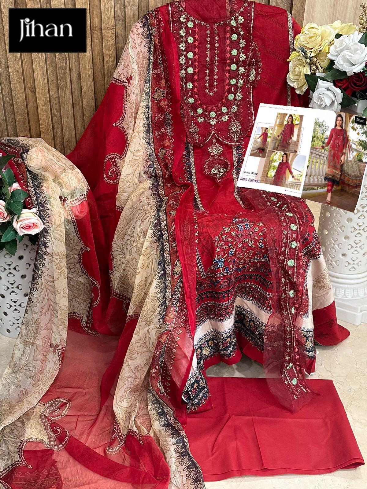 JIHAN 3230 SANA SAFINAZ PAKISTANI SUITS