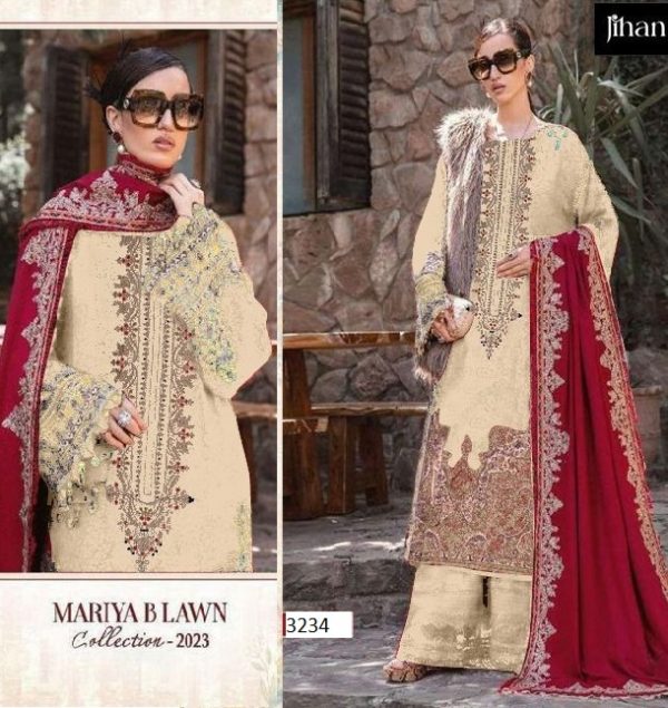 JIHAN 3234 MARIYA B LAWN COLLECTION SUITS