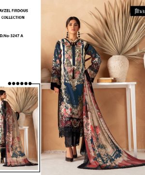 JIHAN 3247 A AYZEL FIRDOUS PAKISTANI SUITS