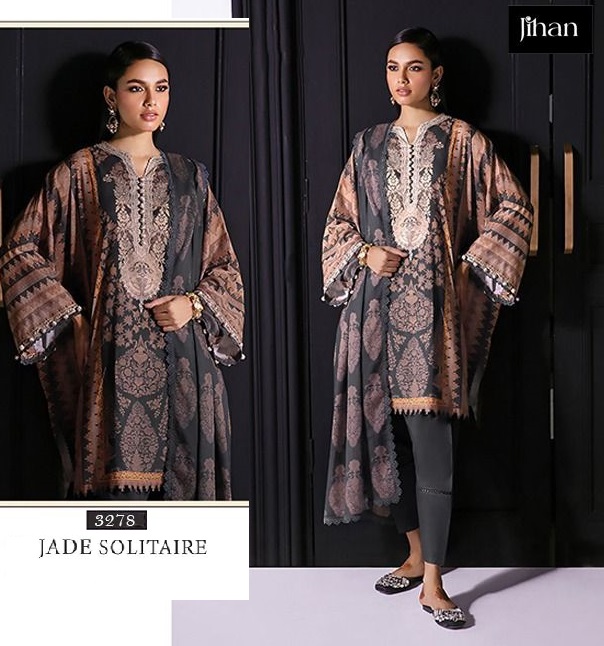 JIHAN 3278 JADE SOLITAIRE PAKISTANI SUITS