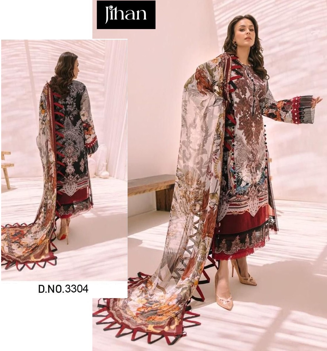 JIHAN 3304 PAKISTANI SUITS MANUFACTURER