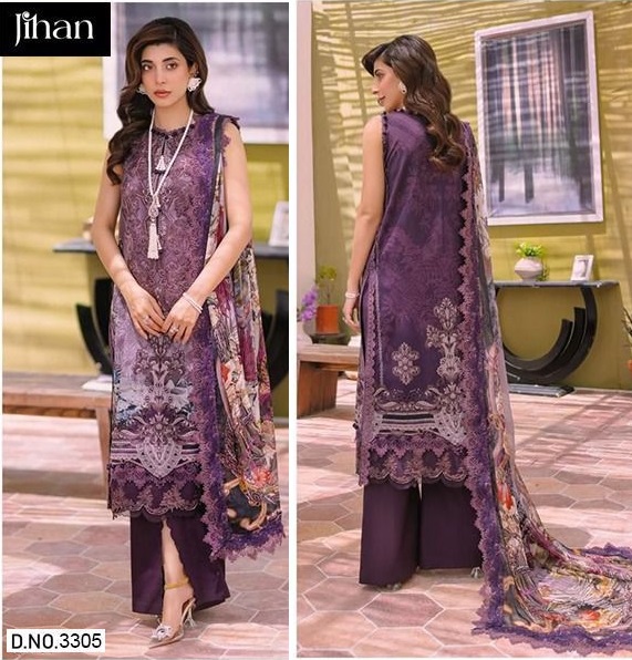 JIHAN 3305 PAKISTANI SUITS MANUFACTURER