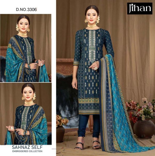 JIHAN 3306 PAKISTANI SUITS WHOLESALE