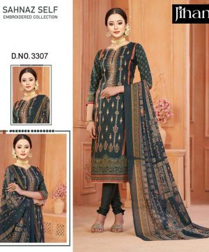 JIHAN 3307 SAHNAZ SELF SALWAR SUITS IN INDIA