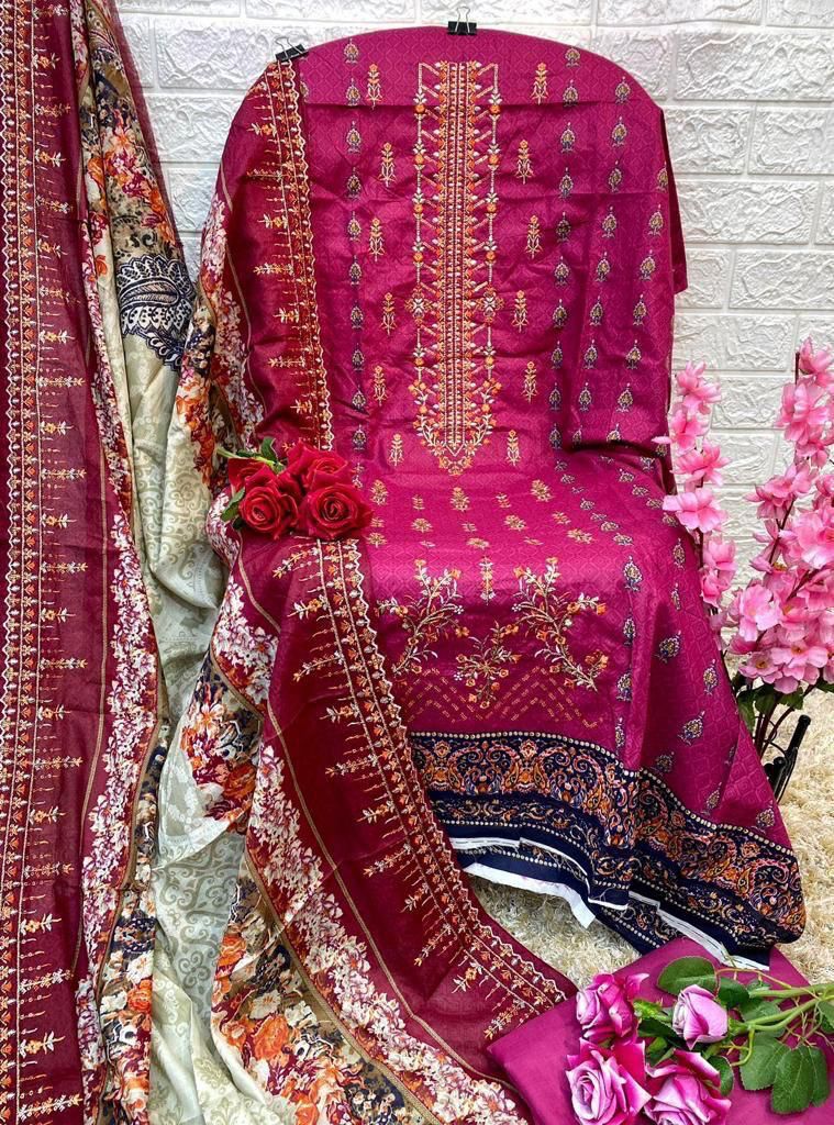 JIHAN 3334 PAKISTANI SUITS IN COLOURS