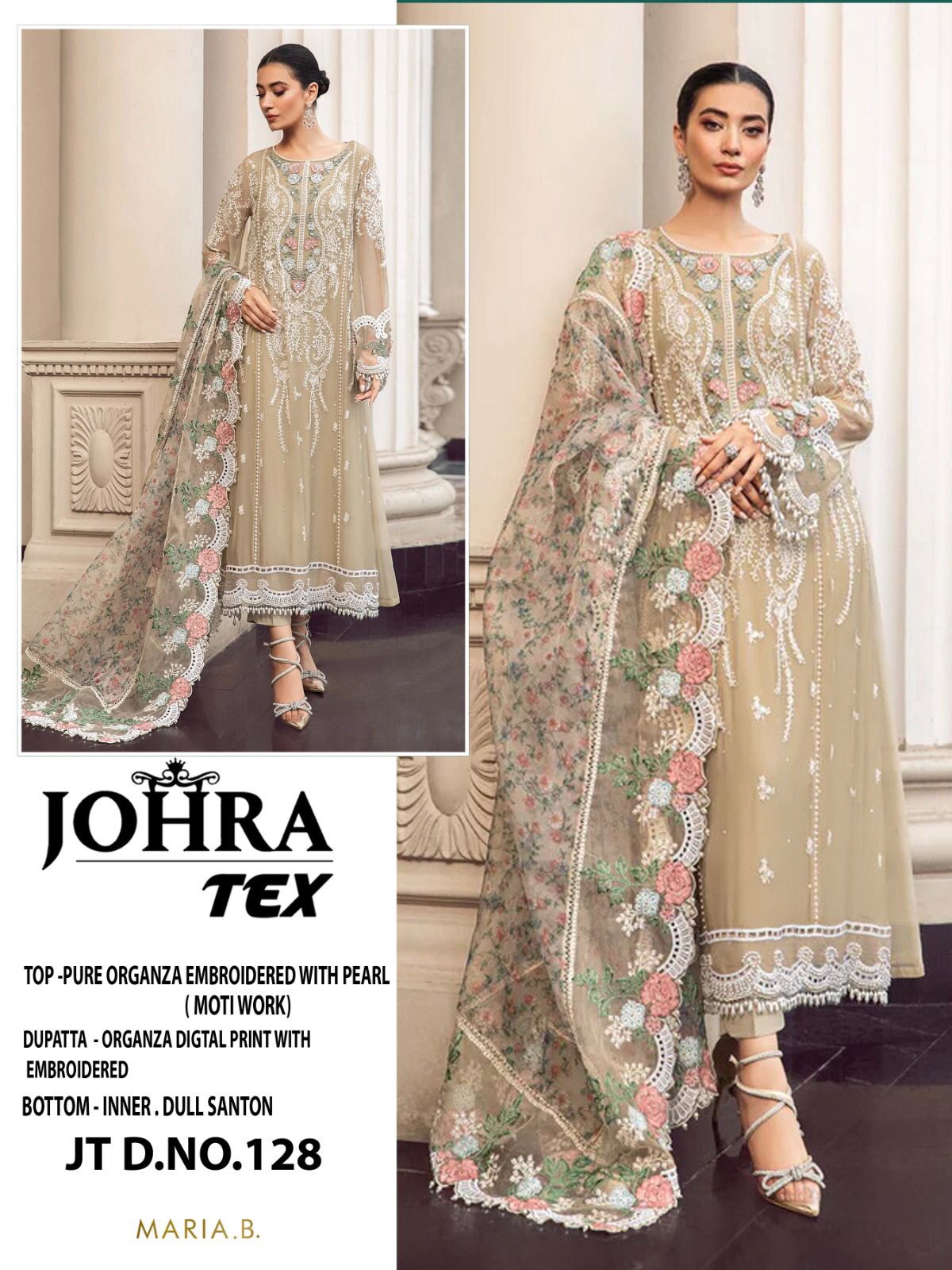 JOHRA TEX JT 128 PAKISTANI SUITS MANUFACTURER