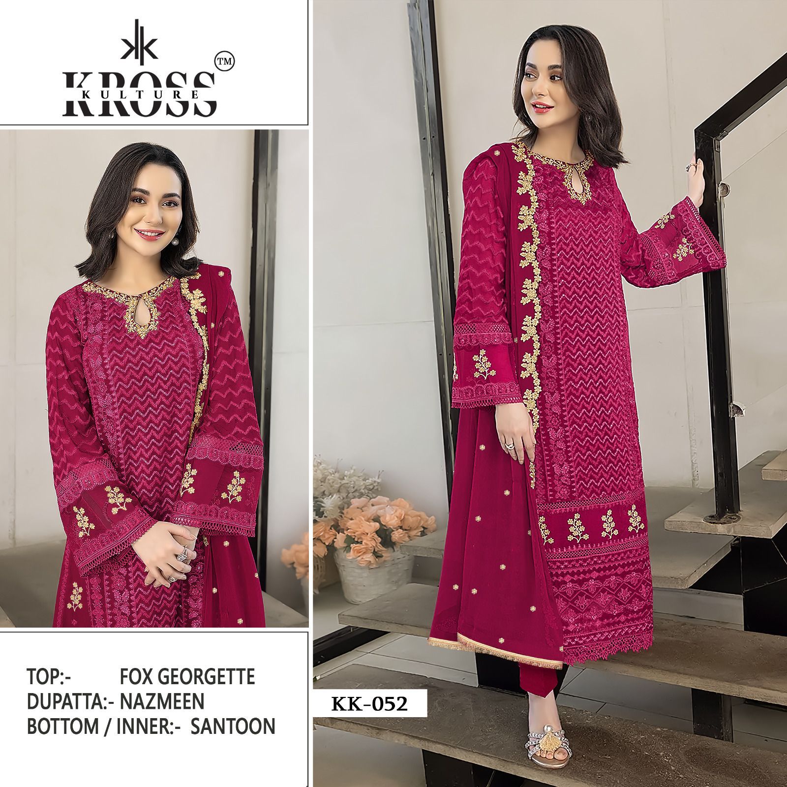 KROSS KULTURE KK 052 SERIES SALWAR SUITS