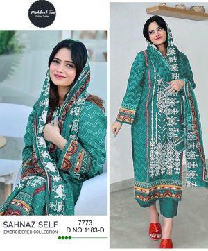 MEHBOOB TEX 1183 D SAHNAZ SELF PAKISTANI SUITS