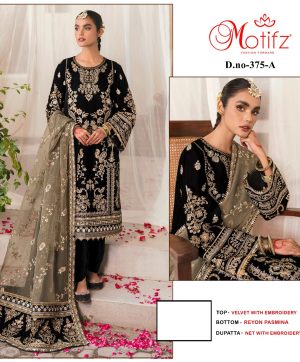 MOTIFZ 375 A VELVET PAKISTANI SUITS IN INDIA