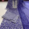 MURTI TRENDS BLUE AFGHANI STYLE SUITS WHOLESALE