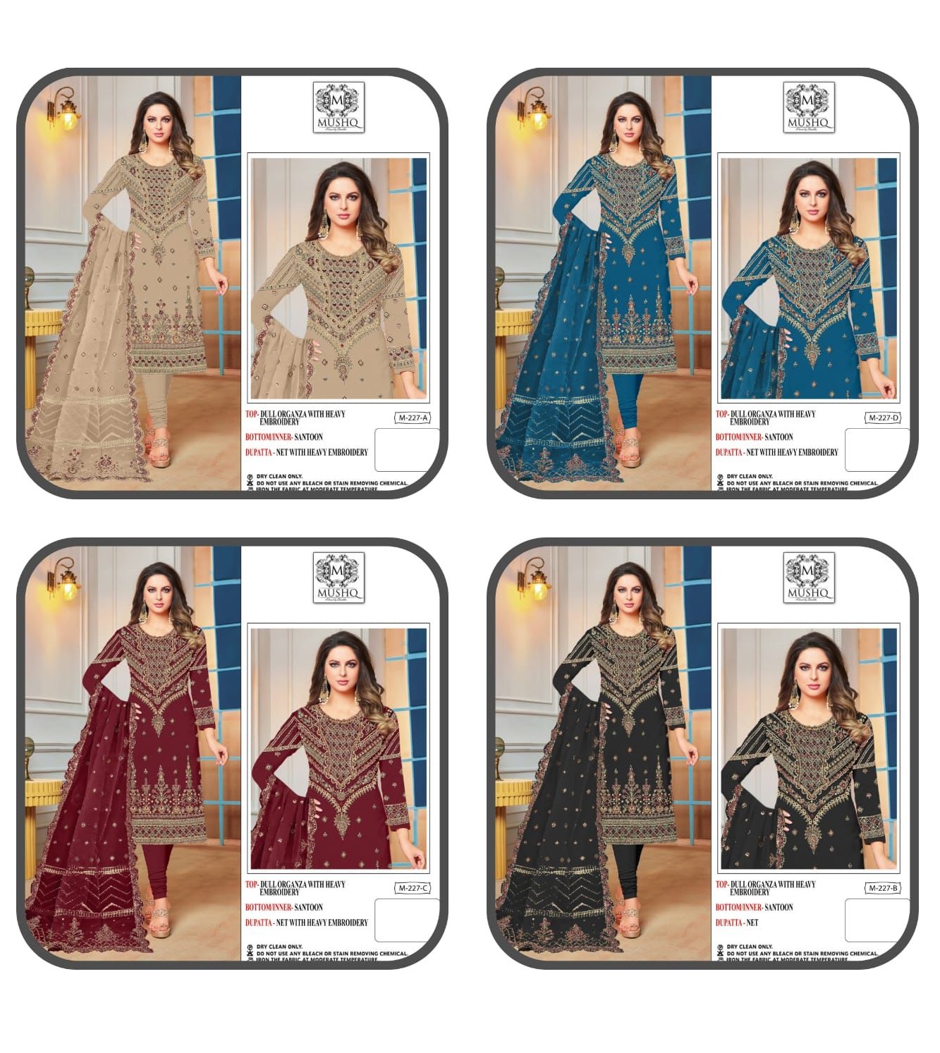 MUSHQ M 227 SERIES SALWAR SUITS BY SHRADDHA