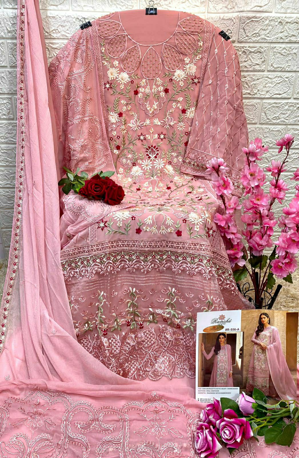 RAMSHA FASHION R 556 A TO D SALWAR SUITS