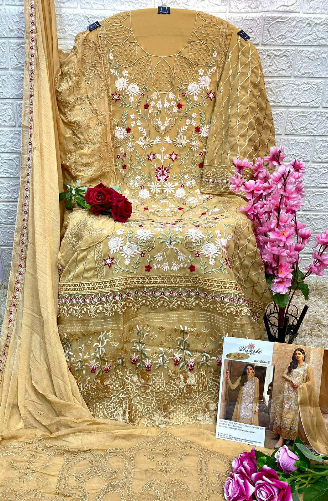 RAMSHA FASHION R 556 A TO D SALWAR SUITS