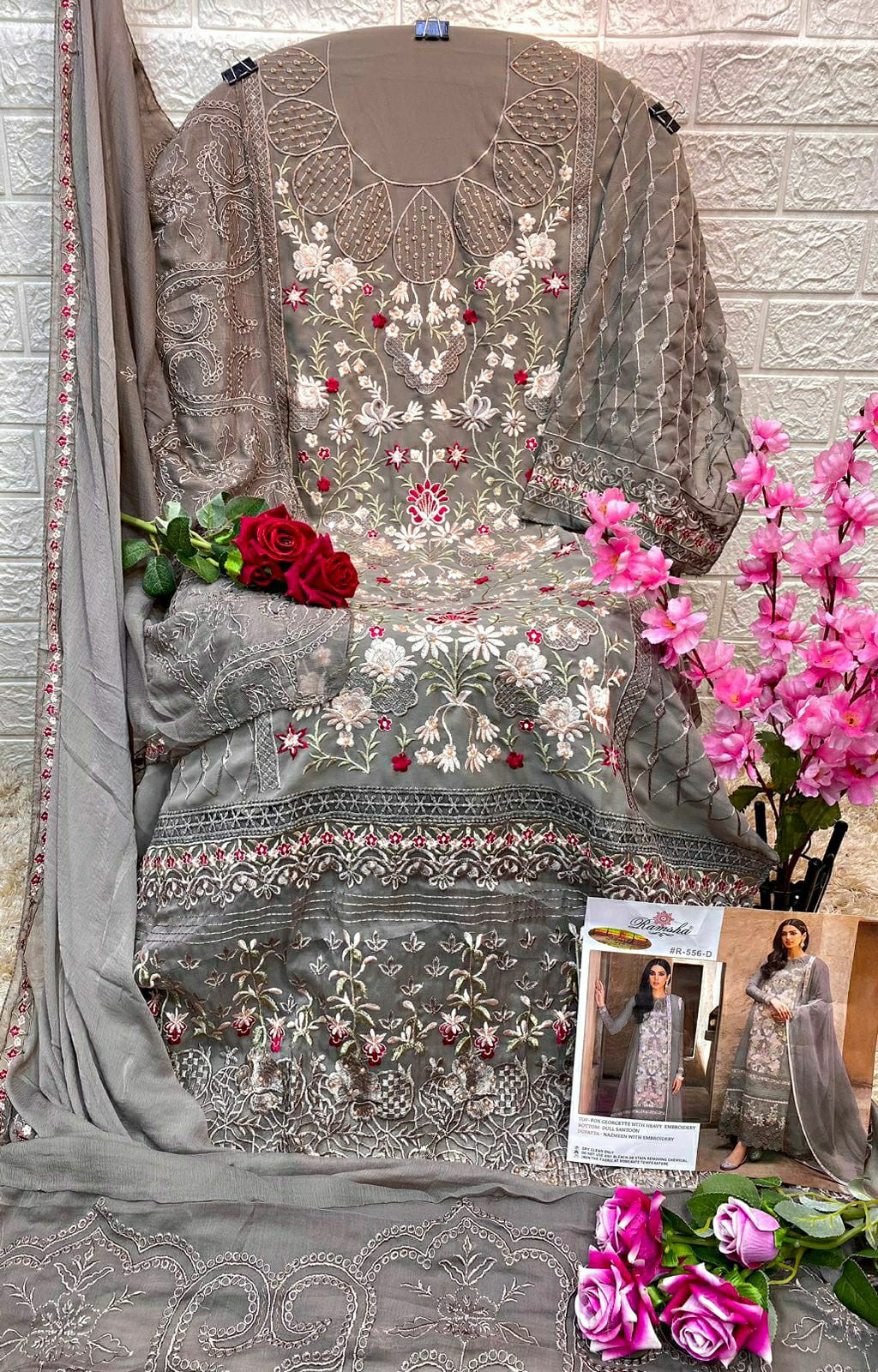 RAMSHA FASHION R 556 A TO D SALWAR SUITS