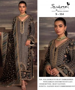 SERINE S 114 PAKISTANI SUITS MANUFACTURER