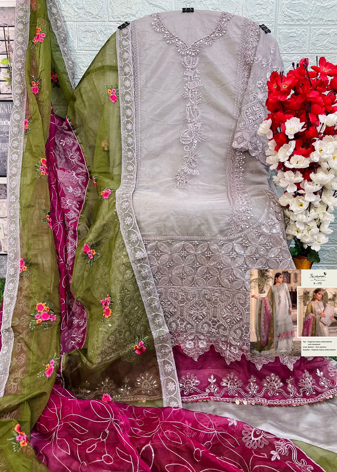 SERINE S 172 PAKISTANI SUITS MANUFACTURER