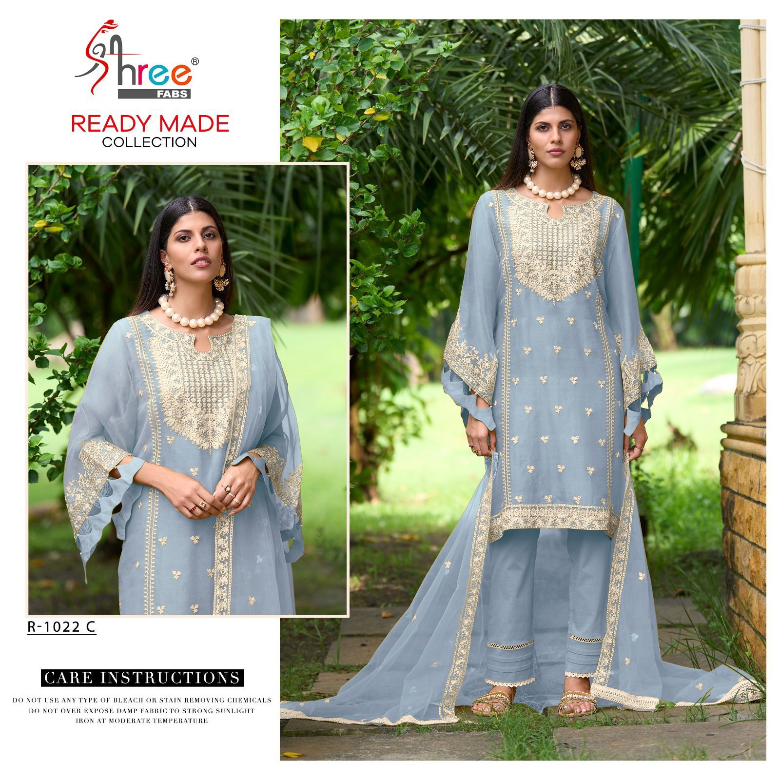 SHREE FABS R 1022 B TO E READYMADE SALWAR SUITS