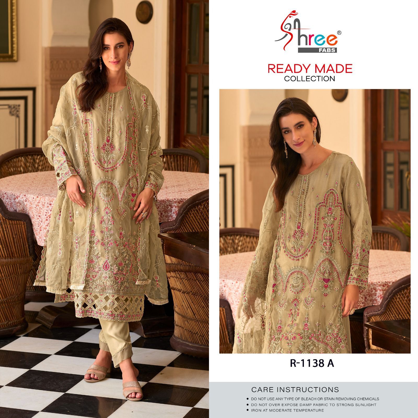 SHREE FABS R 1138 A READYMADE SALWAR SUITS