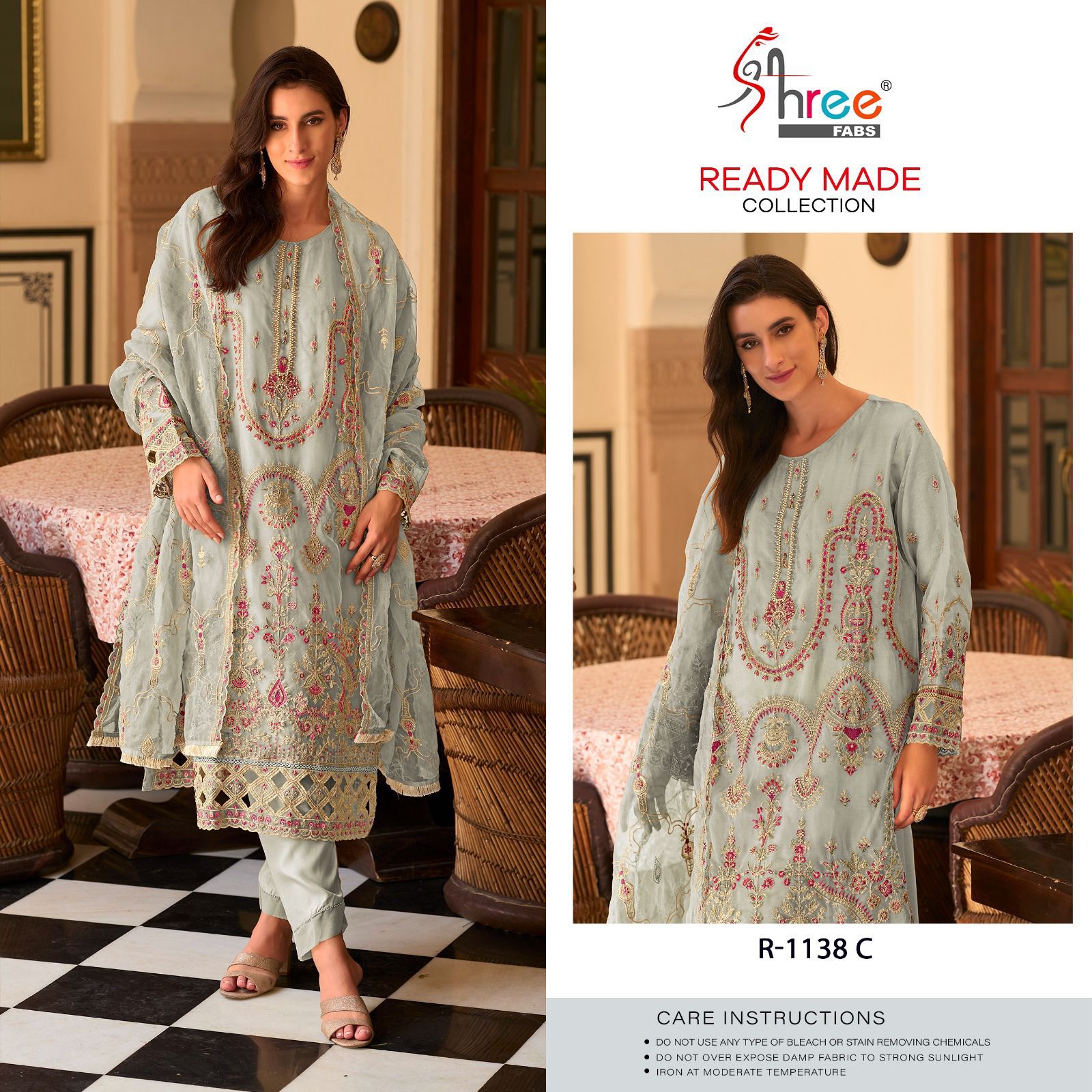 SHREE FABS R 1138 C READYMADE SALWAR SUITS