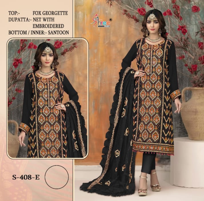 SHREE FABS S 408 E PAKISTANI SUITS MANUFACTURER