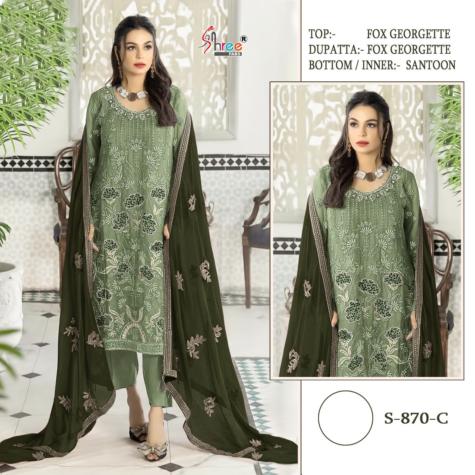 SHREE FABS S 870 SERIES PAKISTANI SUITS IN INDIA