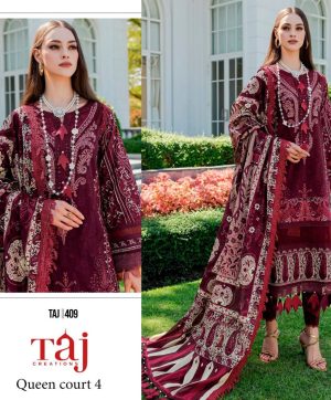 TAJ CREATIONS 409 QUEEN COURT 4 PAKISTANI SUITS