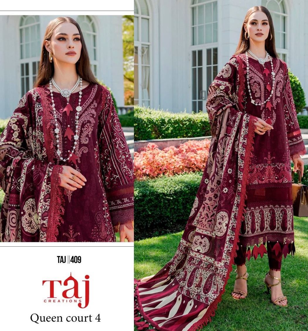 TAJ CREATIONS 409 QUEEN COURT 4 PAKISTANI SUITS