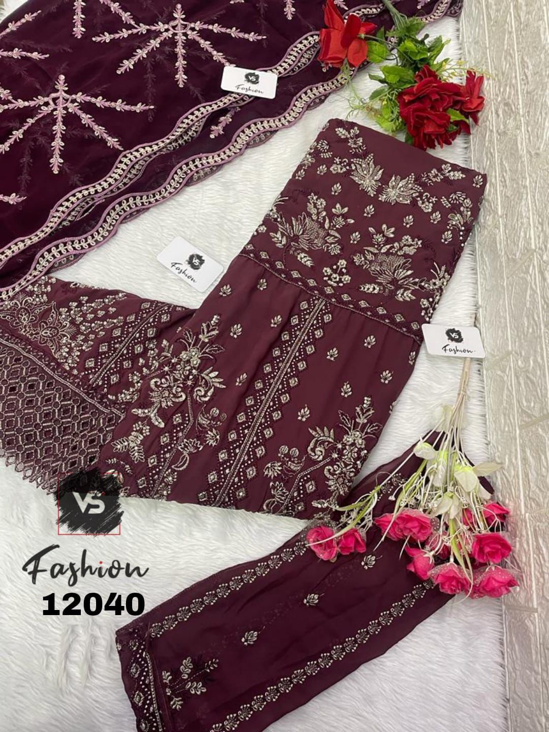 VS FASHION 12040 PAKISTANI SUITS WHOLESALE