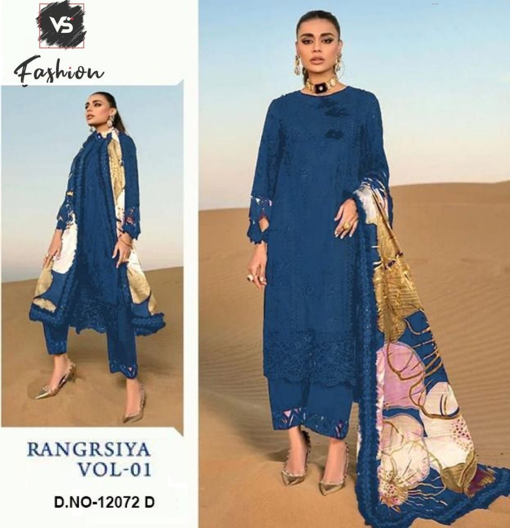 VS FASHION 12072 D RANGRSIYA VOL 1 PAKISTANI SUITS