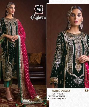 VS FASHION 1217 C VELVET SALWAR SUITS WHOLESALE