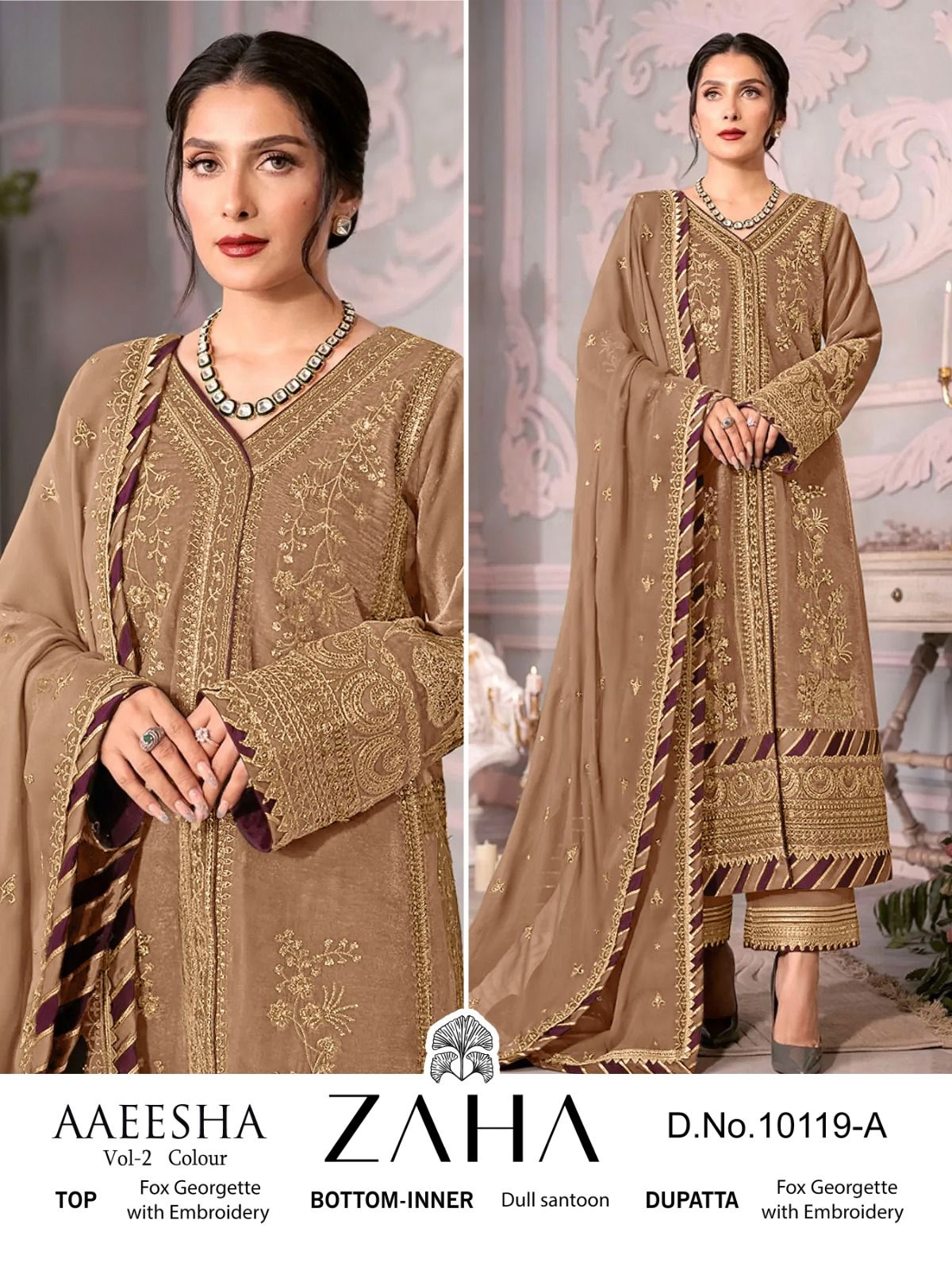 ZAHA 10119 PAKISTANI SUITS MANUFACTURER