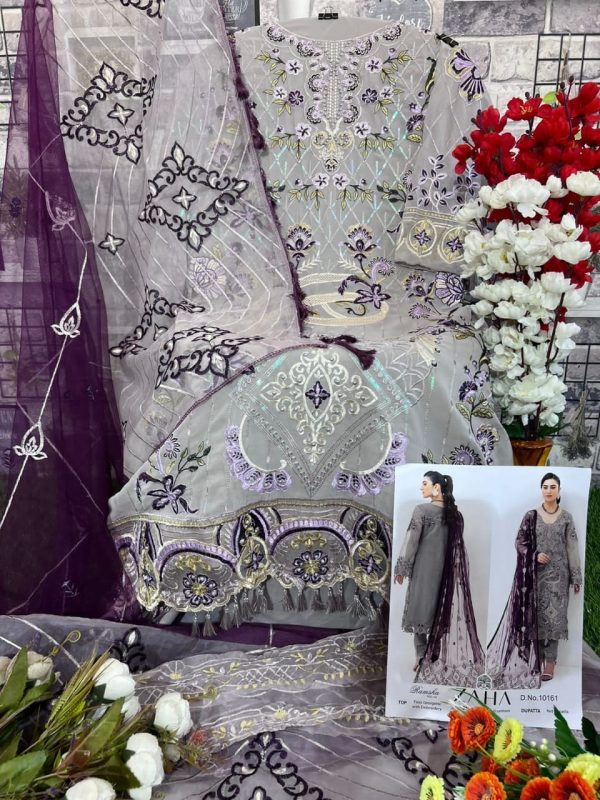 ZAHA 10161 RAMSHA VOL 10 PAKISTANI SUITS